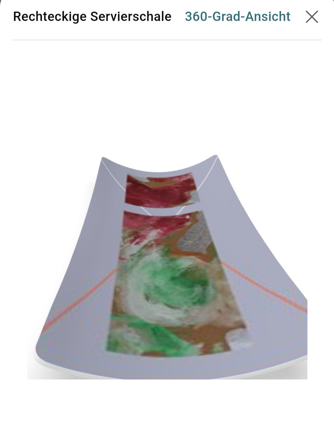 Fine Art Acrylic Body Print Serving Dish Original Design