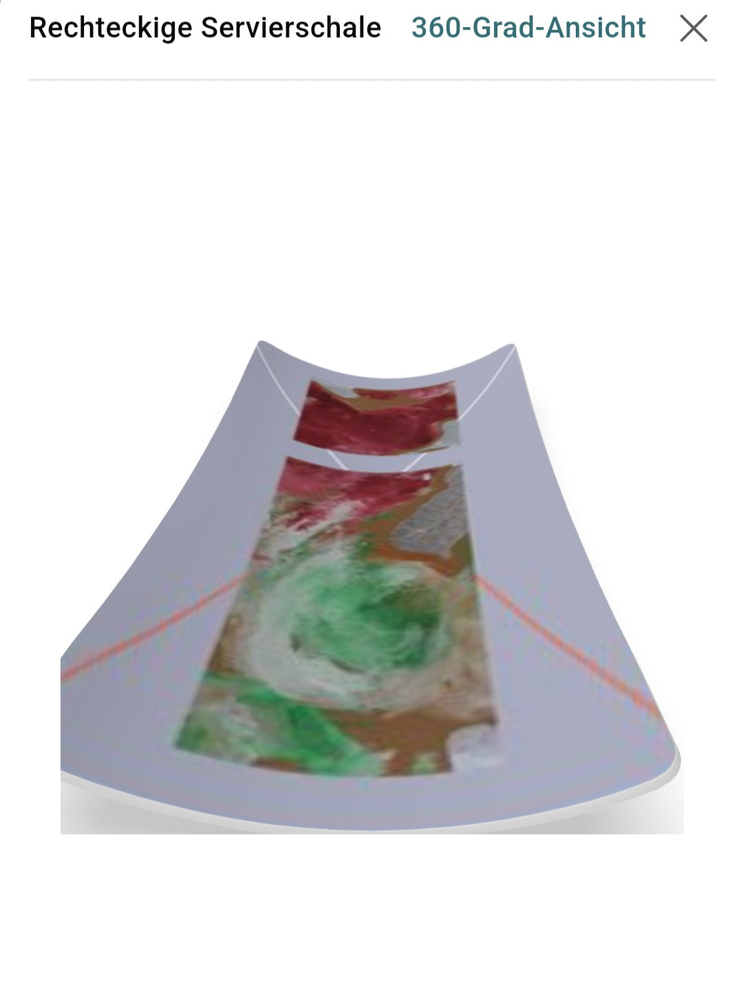 Fine Art Acrylic Body Print Serving Dish Original Design